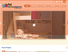 Tablet Screenshot of kidswoodworld.com